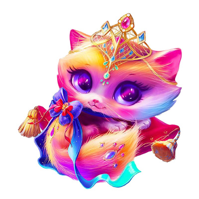 Деревянный пазл Collection Animals Кошечка принцесса 60 деталей Melograno MPZCAN42-M